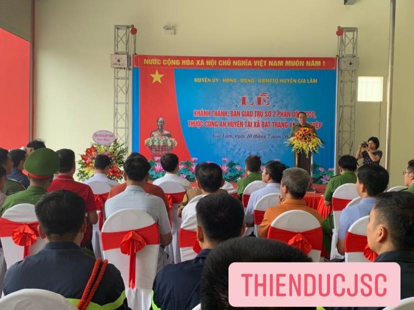 Bàn giao trụ sở đội PCCC Công An Huyện Gia Lâm - TP Hà Nội